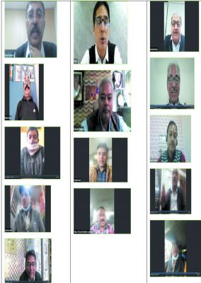 चेम्बर मासिक बैठक वीडियो कांफ्रेंसिंग माध्यम से आयोजित