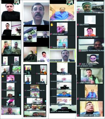 तीसरी चेम्बर वर्चुअल बैठक में सभी प्रदेश इकाईयां हुईं शामिल, कोरोना जनजागरण अभियान नो मास्क-नो सेल-पारवानी