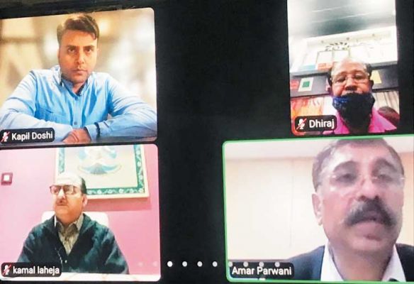 छत्तीसगढ़ चेम्बर के व्यापारिक संघों की वर्चुअल बैठक संपन्न