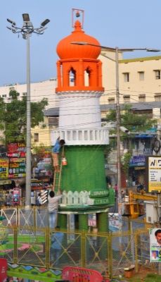 आंध्र प्रदेश के जिन्ना टावर को तिरंगा कलर में रंगा गया