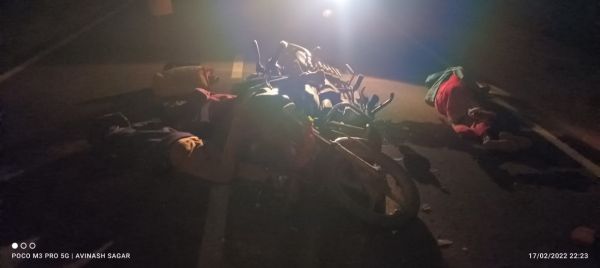  वाहन की ठोकर,  महिला सहित 4 की मौत