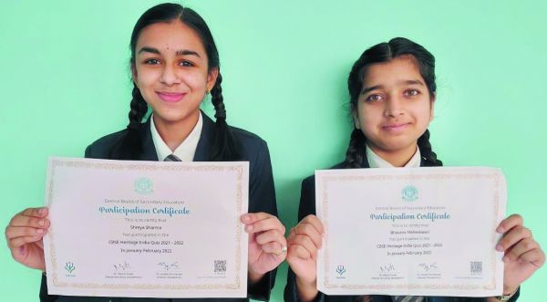 सीबीएसई हेरिटेज इंडिया क्विज में जेपी इंटरनेशनल की भागीदारी