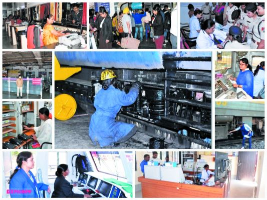 रेलवे जोन को 40 ड्राइवर, 13 स्टेशन मास्टर और 10 गार्ड मिलाकर 3260 महिलाओं की मिल रही सेवायें