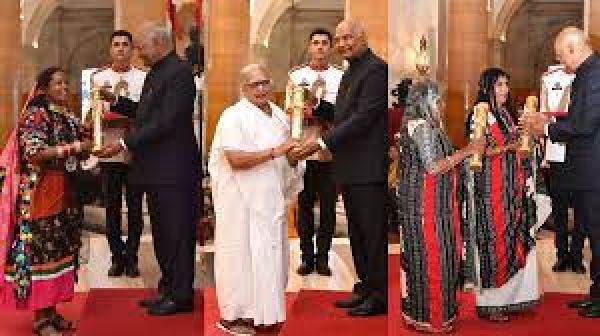 राष्ट्रपति कोविंद ने 29 महिलाओं को नारी शक्ति पुरस्कार प्रदान किया