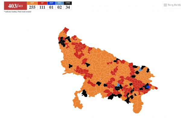 उत्तरप्रदेश का नक्शा एक नजर में, न्यूज़18 