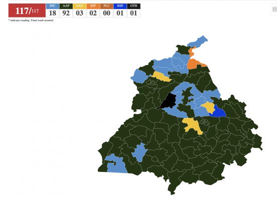 पंजाब का नक्शा एक नजर में, न्यूज़18