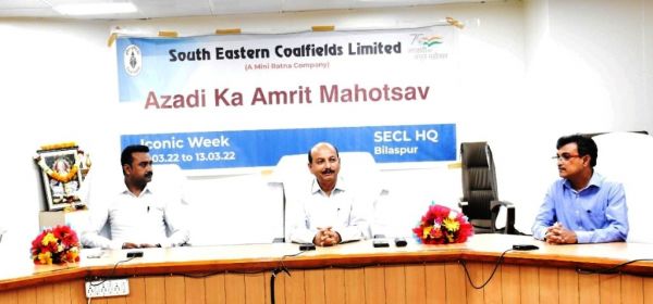 एसईसीएल में अमृत महोत्सव, छत्तीसगढ़ के महानायकों पर केंद्रित व्याख्यान आयोजित