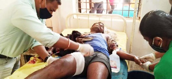  दोपहर को फिर बम की चपेट में जवान जख्मी