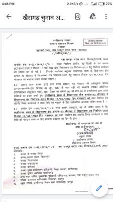 12 अप्रैल को पूरे खैरागढ़ में रहेगी छुट्टी