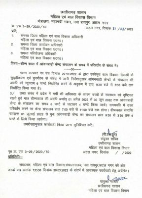 गर्मी बढ़ रही, आंगनबाड़ियां अब केवल सुबह 4 घंटे