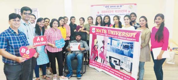 मैट्स में रक्तदान शिविर