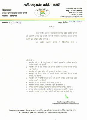  अमरजीत प्रदेश कांग्रेस के प्रभारी महामंत्री