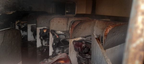 प्रयास विद्यालय में संदिग्ध तरीके से आग, सभी दस्तावेज और कंप्यूटर खाक