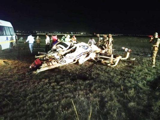 हेलीकॉप्टर हादसे की जांच के लिए पहुंची डीजीसीए की टीम