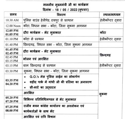 14 दिनों में बस्तर के 12 सीटों की नब्ज टटोलने सीएम बघेल का दौरा आज से