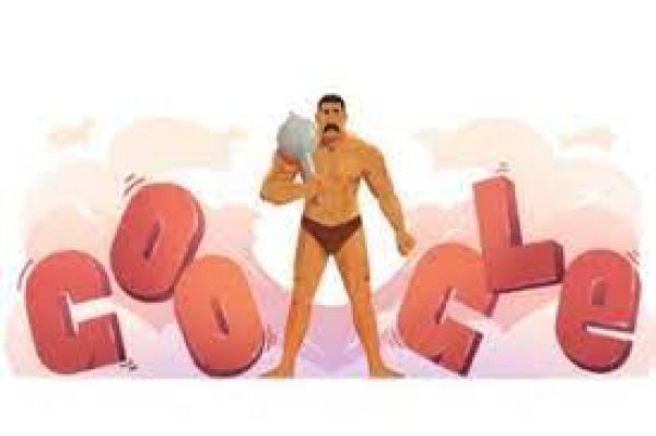 Google ने भारतीय पहलवान गामा सिंह पर बनाया Doodle