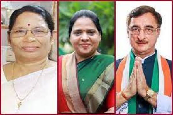 मध्यप्रदेश से राज्यसभा के लिए निर्विरोध चुने गए तन्खा, सुमित्रा और कविता