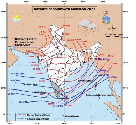 इस तरह से जून में  आता है मानसून, बारिश का मौसम 93 दिनों का होगा इस साल