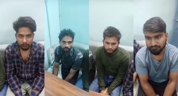 वीआईपी रोड में आधी रात  में झगड़ा करने वाले 4 युवक, 2 युवतियां गिरफ्तार
