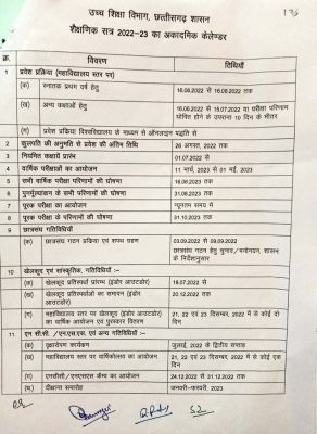 कालेजों के लिए अकादमिक कैलेंडर जारी, छह घंटे पढ़ाने होंगे प्राध्यापकों को