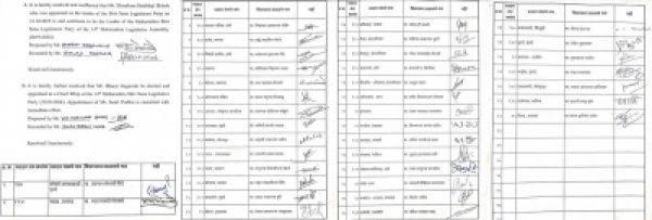 महाराष्ट्र संकट : एकनाथ शिंदे ने डिप्टी स्पीकर को सौंपी 37 विधायकों की लिस्ट