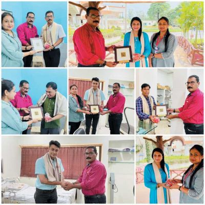 कलिंगा विवि द्वारा डॉक्टर्स डे पर चिकित्सक सम्मानित