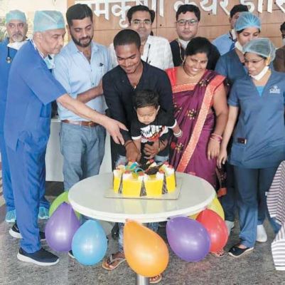 रामकृष्ण केयर में 6 माह की बच्ची के लिवर ट्रांसप्लांट सर्जरी की पहली वर्षगांठ मनाई गई