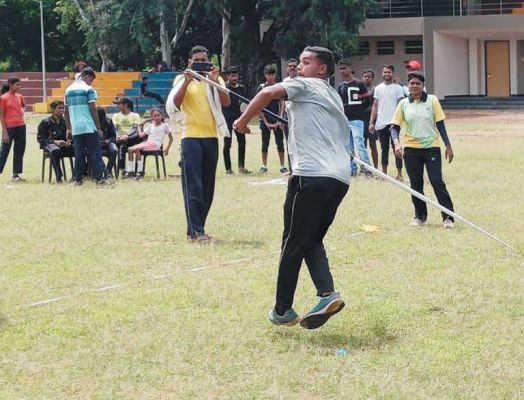 राष्ट्रीय भाला फेंक दिवस पर जिला स्तर प्रतियोगिता