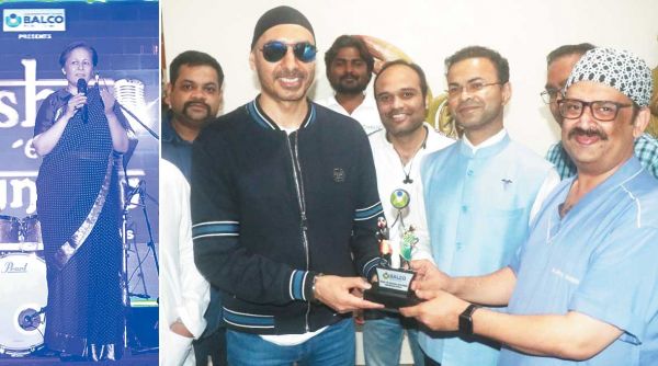 मरीजों का प्रोत्साहन बढ़ाने बालको मेडिकल सेंटर पहुंचे पंजाबी पॉप सिंगर सुखबीर सिंह