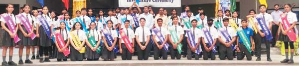 जेपी इंटरनेशनल स्कूल में छात्र परिषद का गठन, अलंकरण व शपथ ग्रहण