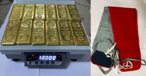 मुंबई एयरपोर्ट पर 5.38 करोड़ रुपये का 12 किलो सोना ले जाते 6 यात्री गिरफ्तार