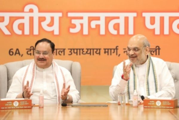 राजस्थान में नड्डा और शाह ने की भाजपा नेताओं से मुलाकात