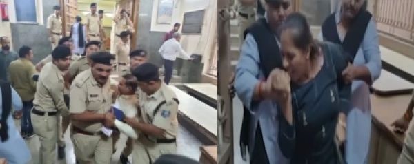 सूरत आप पार्षद ने सुरक्षा गार्ड को काटा