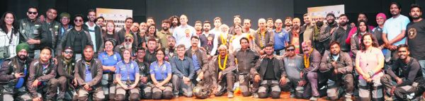 फ्रीडम राइडर बाइक रैली का केपीएस में भव्य स्वागत