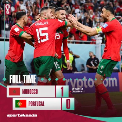 पुर्तगाल को हराकर सेमीफ़ाइनल में पहुंचा मोरक्को, रचा इतिहास