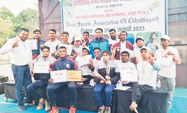 कवर्धा के दिव्यांग एथलीटों ने राज्य स्तरीय स्पर्धा में 21 स्वर्ण जीते