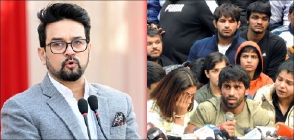 जंतर-मंतर पर प्रदर्शन कर रहे खिलाड़ियों से आज फिर मिलेंगे अनुराग ठाकुर