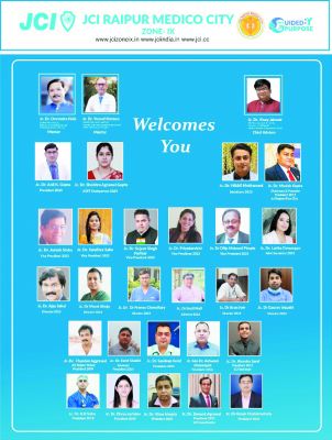 जेसीआई रायपुर मेडिको सिटी नवीन कार्यकारिणी का 10वां शपथग्रहण 