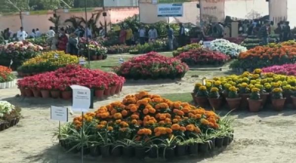 नोएडा में पुष्प प्रदर्शनी का दो साल बाद हुआ आयोजन