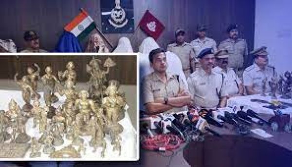 पुलिस ने जाजपुर जिले में अंतर-राज्यीय मूर्ति चोर गिरोह का भंडाफोड़ किया