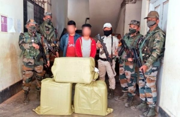म्यांमार से तस्करी कर लाई गई 55.86 करोड़ रुपये की ड्रग्स मणिपुर में जब्त