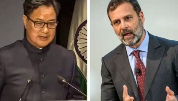 राहुल गांधी ने देश को पहुंचाया है नुकसान, नहीं करेंगे माफ : किरेन रिजिजू