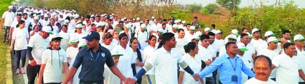 5वीं वर्षगांठ में बालको मेडिकल सेंटर कैंसर जागरूकता वॉकथान आयोजित