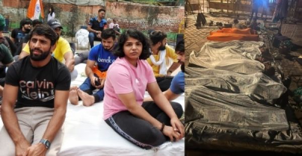 'पोडियम से फुटपाथ तक', पहलवानों ने जंतर मंतर पर बिताई रात