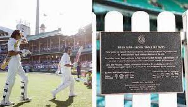 एससीजी में तेंदुलकर के नाम पर गेट का अनावरण