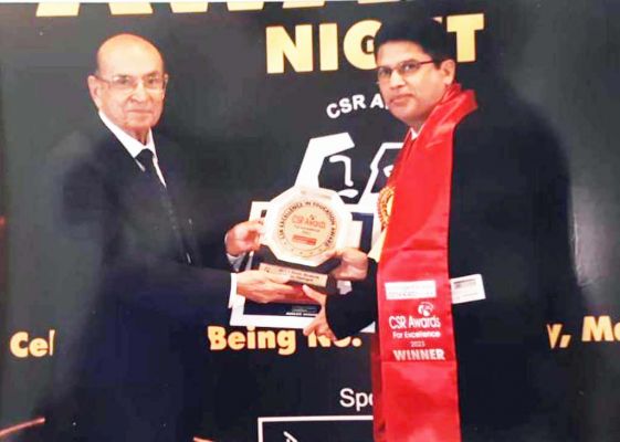 सीवीआरयू को शिक्षा में उत्कृष्ट कार्य  के लिए मिला सीएसआर अवार्ड