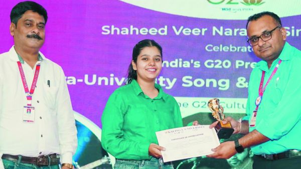 कलिंगा में जी-20 युनिवर्सिटी कनेक्ट के तहत नृत्य एवं गायन प्रतियोगिता 