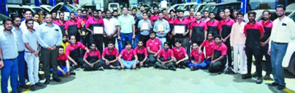 रालास मोटर को मिला बेस्ट डीलर अवार्ड