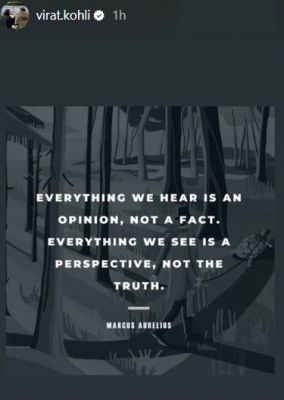 'हम जो कुछ भी देखते हैं वह एक संदर्भ है.': गंभीर के साथ तकरार के बाद कोहली का पोस्ट