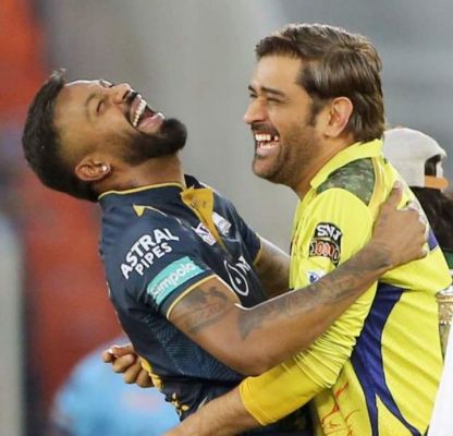 चेन्नई की जीत के बाद गुजरात के कप्तान हार्दिक पांड्या ने की धोनी की तारीफ़, बताया बेहतरीन शख्सियत